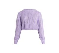 Mymo Kurzer Strickpullover Damen violett XS