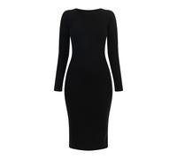 MyMo Langarmkleid midi Damen schwarz, XL/XXL