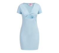 Mymo Minikleid aus Rippstrick Damen hellblau XL/2XL