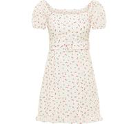 Mymo Minikleid kurzarm Damen weiss S