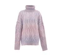 Mymo Rollkragenpullover Damen blau rosa XL/2XL