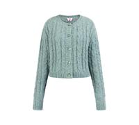 Mymo Strickjacke Damen Blau Mint Melange XL/2XL