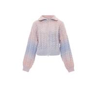 Mymo Strickjacke Damen blau rosa XL/2XL