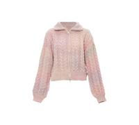Mymo Strickjacke Damen rosa gelb M/L