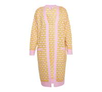 Mymo Strickjacke Damen Rosa Limone Orange XL