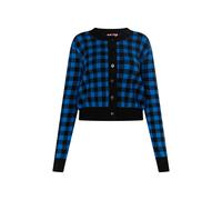 Mymo Strickjacke Damen Schwarz-Blau M