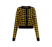 Mymo Strickjacke Damen Schwarz Gelb L