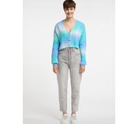 Mymo Strickjacke Damen Türkis Mehrfarbig XL/2XL