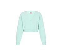 Mymo Strickjacke für Damen, melierte Optik - Mintgrün M/L