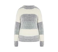 Mymo Strickpullover Damen Creme Mehrfarbig XS