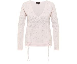 Mymo Strickpullover Damen rosa silber M/L