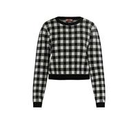 Mymo Strickpullover Damen schwarz weiss M