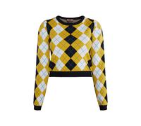 Mymo Strickpullover Damen Schwarz Weiss Mehrfarbig XL