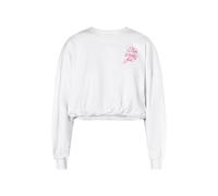 Mymo Sweatshirt kurz Damen weiss M