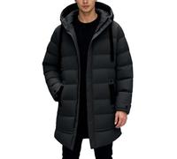 Mymyguoe Daunenmantel Herren Winterjacke Windbreaker Trenchcoat Outdoorjacke Leichte Puffermantel Gesteppte Winterparka Wasserdicht Winddicht Lang Puffer Jacke Warme Steppjacke Mit Kapuze