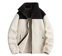 Mymyguoe Fleecejacke Herren Stehkragen Microfleece Winterjacke Warme Taktische Jacke Militär Funktionsjacke Coat Businessjacke Sweatjacke Mit Reißverschluss Wander Trekking Übergangsjacke