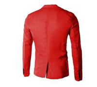 Mymyguoe Herren Anzugjacke Sakko Sportlich Freizeit Blazer Anzugmantel Sportmantel Retro Freizeitsakko Einfarbig Herrenanzug Ein Knopf Business Anzugsakko Slim Fit Freizeit Herrenblazer