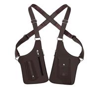 Mymyguoe Leder Schulter Holster Tasche Herren Damen Anti-Diebstahl-Schulter Holster Pouch Unterarm Für Outdoor-Reisen Steampunk Vintage Schultergeschirr-Tasche Retro-Lederriemen-Tasche