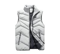Mymyguoe Steppweste Herren Westen Ohne Ärmel Puffer Warme Sportweste Arbeitsweste Winterweste Daunenweste Dicke Herrenwesten Übergrößen Ärmellose Steppjacke Sleeveless Winterjacke