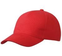 Myrtle Beach 5 Panel Cap Heavy Cotton, Farbe:red