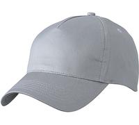 Myrtle Beach 5 Panel Cap mit ungebürsteter Oberfläche MB6117, Farbe:Grey;Größe:One Size
