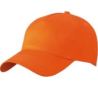 Myrtle Beach 5 Panel Cap mit ungebürsteter Oberfläche MB6117, Farbe:Orange;Größe:One Size