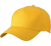 Myrtle Beach 5 Panel Cap mit ungebürsteter Oberfläche MB6117, Farbe:Yellow;Größe:One Size