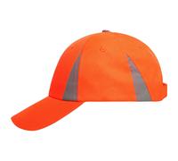 myrtle beach 6 Panel Kappe mit reflektierenden Elementen MB6225 Einheitsgröße neon-orange