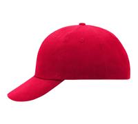myrtle® beach 6 Panel Raver Cap MB6111, rot 1 Stück, Farbe: rot