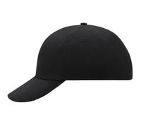 myrtle® beach 6 Panel Raver Cap MB6111, schwarz cm 1 Stück, Farbe: schwarz cm