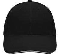 myrtle beach 6 Panel Sandwich Cap | black/light-grey