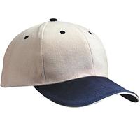 Myrtle Beach 6 Panel Sandwich Cap in Kontrastfarben Gr. One Size, Multicoloured - Beige/Navy/Beige