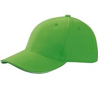 Myrtle Beach 6 Panel Sandwich Cap in Kontrastfarben Gr. One Size, Multicoloured - Lime Green/White