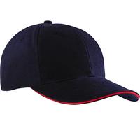 Myrtle Beach 6 Panel Sandwich Cap in Kontrastfarben Gr. One Size, Multicoloured - Navy/Red