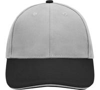 myrtle beach 6 Panel Sandwich Cap | light-grey/black/light-grey