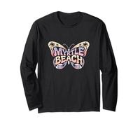 Myrtle Beach Butterfly - South Carolina City Name Word Art Langarmshirt