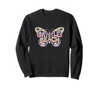 Myrtle Beach Butterfly - South Carolina City Name Word Art Sweatshirt
