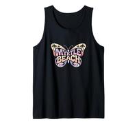 Myrtle Beach Butterfly - South Carolina City Name Word Art Tank Top