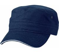 Myrtle Beach Cap Military Sandwich, navy/white, one Size, MB6555 nywh