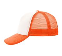 Myrtle Beach (Daiber) 5-Panel Kappe MB070 - Weiß / neon orange | uni