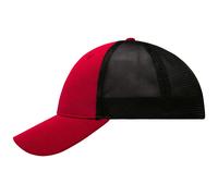 Myrtle Beach (Daiber) Elastic Fit Netz-Cap MB6215 - Rot / schwarz | L/XL