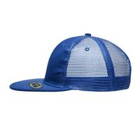 Myrtle Beach (Daiber) Kappe mit geradem Schirm und Netz MB6509 - Königsblau | uni