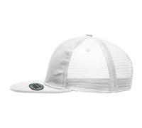Myrtle Beach (Daiber) Kappe mit geradem Schirm und Netz MB6509 - Weiß | uni