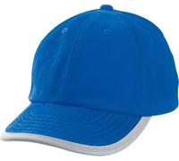 Myrtle Beach Kinder 6-Panel Kappe mit Reflektor Paspel Klassische Cap MB6193 royal one size
