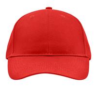 myrtle beach Klassisches 6 Panel Cap mit gebürsteter Oberfläche MB6118 Gr. one size red