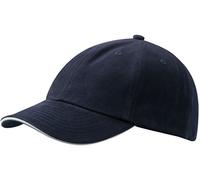 Myrtle Beach Klassisches Raver Sandwich Cap in Kontrastfarben MB6112, Farbe:Navy/White;Größe:One Size one size,Navy/White