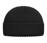 myrtle beach modische Strickmütze mit Umschlag MB7408 Gr. onesize black