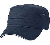 Myrtle Beach Sandwich Cap im Military-Stil aus robustem Baumwollcanvas (navy/white)