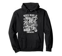 Myrtle Beach SC Hotrod Vintage Style Auto Motorrad Design Pullover Hoodie