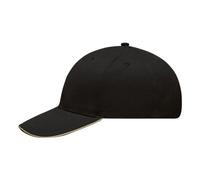 Myrtle Beach Schirmmütze »Sandwich Cap Light Brushed MB6541« schwarz